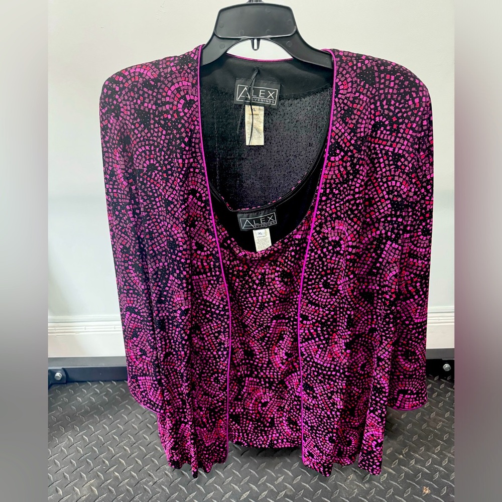2piece set by Alex Evenings size XL
